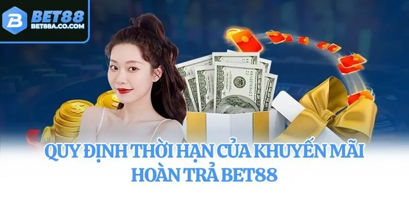 Quy định thời hạn của khuyến mãi hoàn trả Bet88